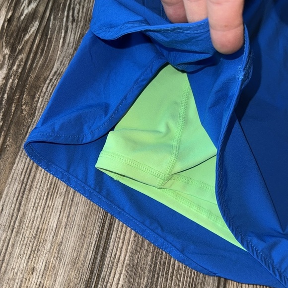 Fabletics run shorts running 3x NEW austyn zip back pocket liner shorts mid rise - Picture 2 of 5